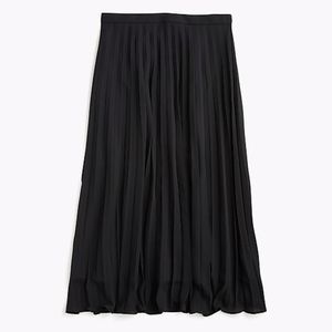 Jcrew black pleated skirt
